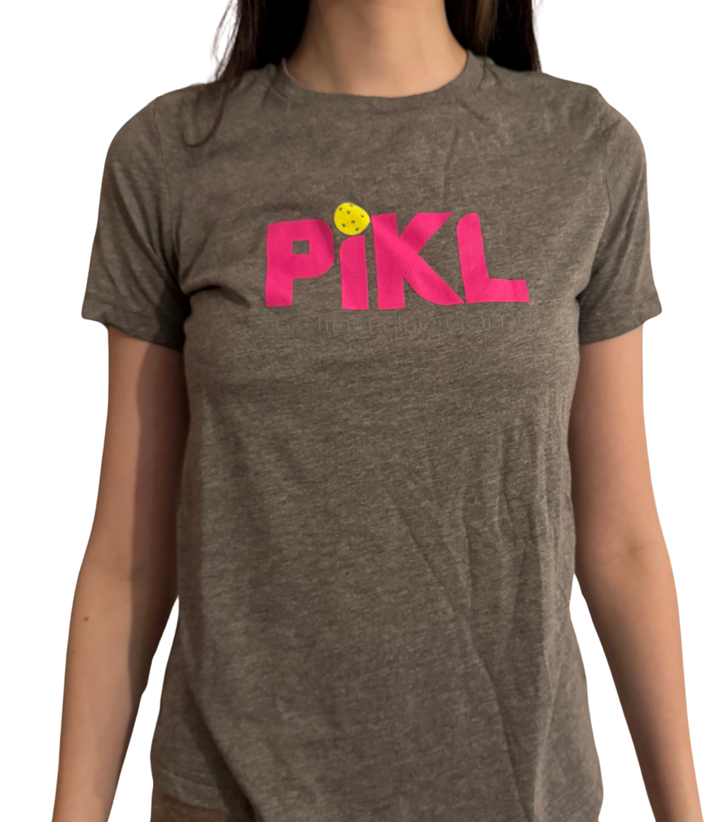 Bella + Canvas Women’s Relaxed Fit Triblend Tee (Pink Logo)