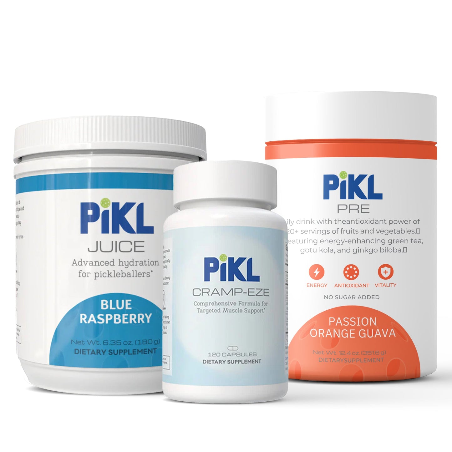 Four PiKL products on a white background