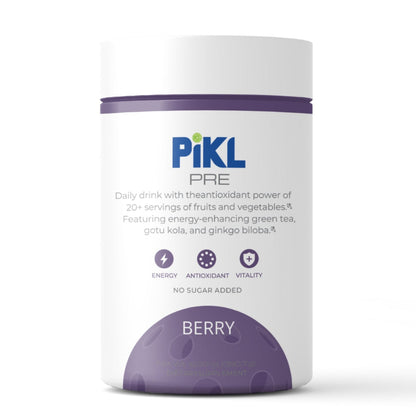 Pikl berry supplement container on a white background