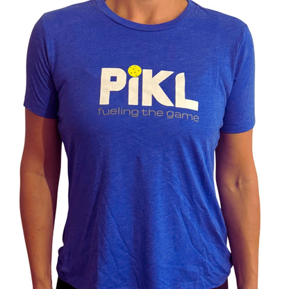 Bella + Canvas Women’s Relaxed Fit Triblend Tee (White Logo)