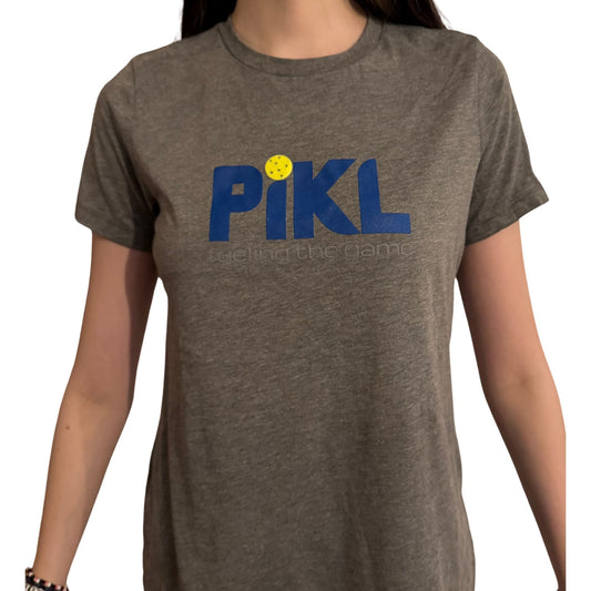 Bella + Canvas Women’s Relaxed Fit Triblend Tee (Blue Logo)