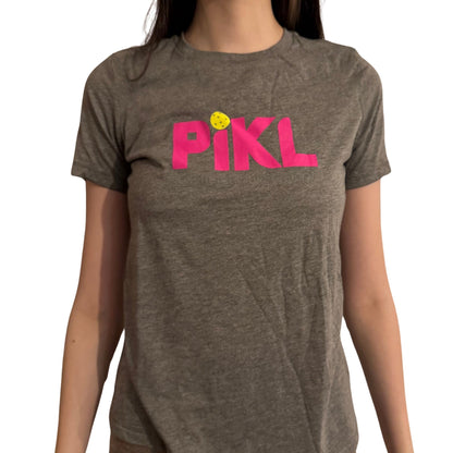 Bella + Canvas Women’s Relaxed Fit Triblend Tee (Pink Logo)