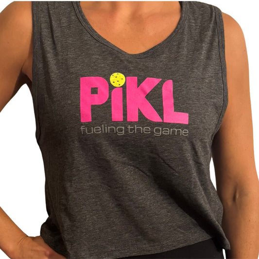 Next Level Women's Festival Sleeveless Deep V-Neck T-Shirt (Pink Logo)