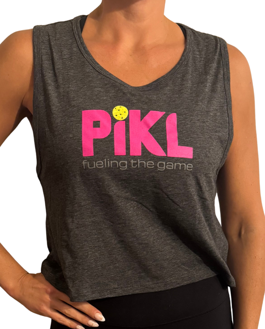 Next Level Women's Festival Sleeveless Deep V-Neck T-Shirt (Pink Logo)