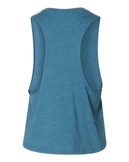Bella + Canvas Women's Racerback Crop Tank (Pink Logo)