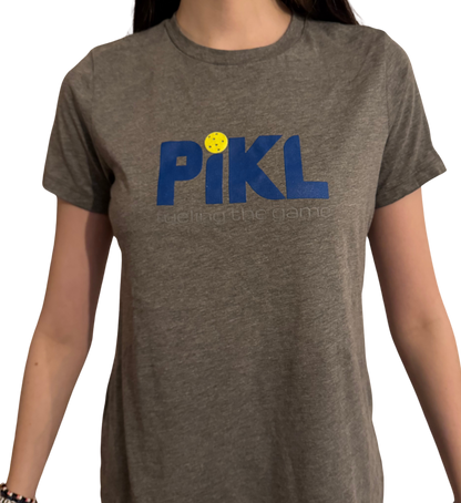 Bella + Canvas Women’s Relaxed Fit Triblend Tee (Blue Logo)