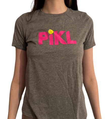 Bella + Canvas Women’s Relaxed Fit Triblend Tee (Pink Logo)