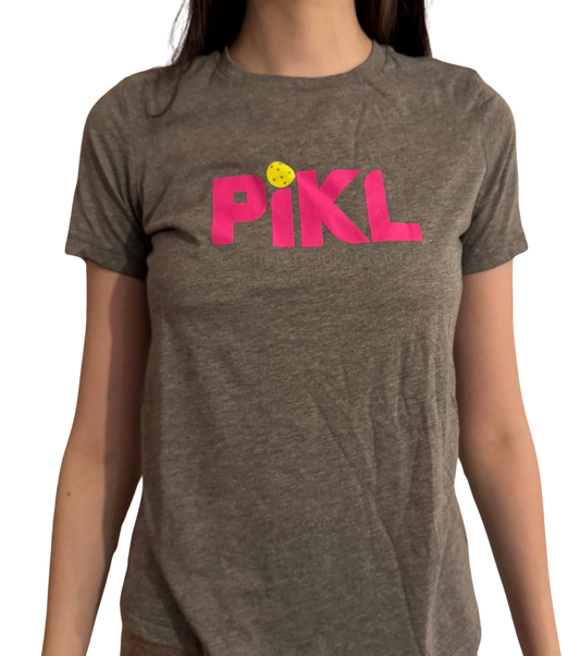 Bella + Canvas Women’s Relaxed Fit Triblend Tee (Pink Logo)